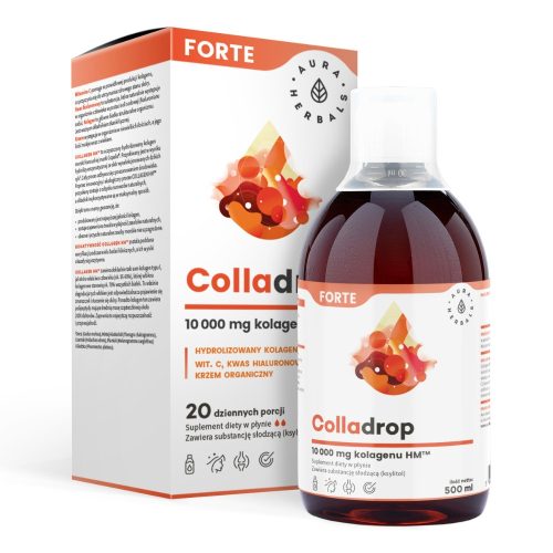 Aura Herbals Colladrop Forte - Visokokakovostni morski kolagen 10,000 mg
