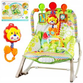 BUJACI LEŽALNIK ZA DOJENČKE Z GLASBO IN VIBRACIJAMI 3 V 1