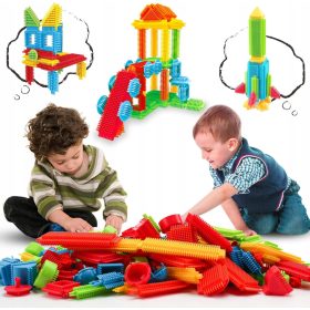 JEŽKI KOCK VELIK SET XXL Barvite USTVARJALNE gradbene opeke