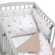 Komplet posteljnine za otroško posteljico 60x120 cm - 4-delni set, 100% bombaž Pepi