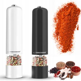 Električni mlinčki za poper in sol SET D3 - Bela in Črna