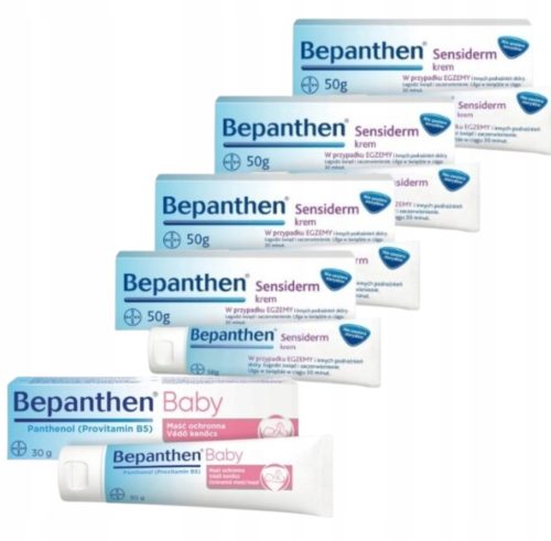 Bepanthen Sensiderm krema 4 x 50 g + GRATIS Bepanthen baby 30g
