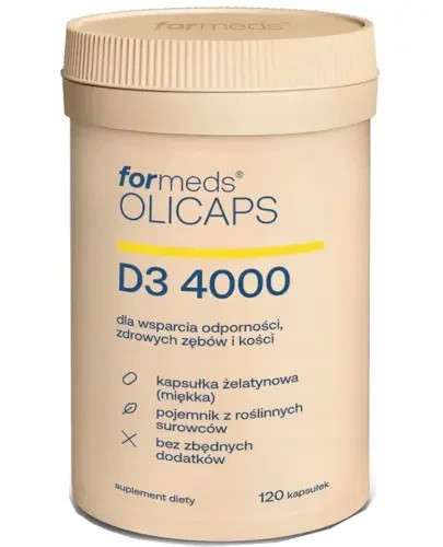 Formeds Olicaps D3 4000 - Prehransko dopolnilo z vitaminom D za odrasle
