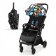 Otroški voziček Kinderkraft APINO Happy Shapes, do 22 kg, avtomatsko zlaganje, lahek
