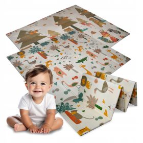   MATA ZA OTROKE IZ PENE ZA UČENJE, ZLOŽLJIVA, VELIKA 150x200, DVOSTRANSKA, DEBELA 1CM