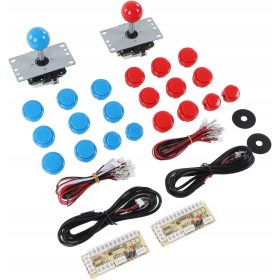    2 igralca DIY Arcade Kit, USB namizna igra Encoder Joystick Arcade Gumbi