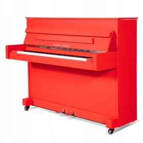   Eleganten akustični klavir Pearl River Slim 105 EU - ozek, majhen, tih in lahek, idealen za omejene prostore. Z dolžino samo 126 cm in višino 105 cm je to popolna izbira za ljubitelje pristnega zvoka.