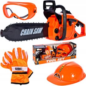   MalPlay profesionalna otroška motorna žaga za otroke - Komplet LUMBRUDER