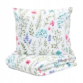   Posteljnina B2 BREEZE Essentials iz mikrovlaken, bel vzorec, 200x220 cm HOMLA