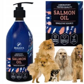 HolistaPets Lososovo olje za pse 500 ml