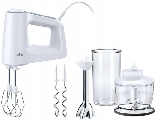  Braun Multi Mix 3 HM 3137 WH 500 W ročni mešalnik 5 hitrosti Turbo funkcija