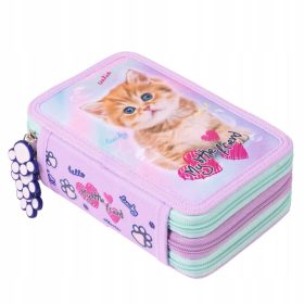   Trojna šolska peresnica Pastel Kitty Moj mali prijatelj Majewski