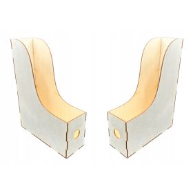 Zestaw lesenih map za A4 dokumente za šolsko pisarno, 2 kos