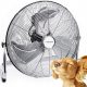 Močan stojni ventilator CYCLONE Esperanza srebrno/siv