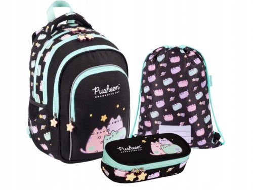 Pusheen Mačka, pastelni šolski komplet za razred 1–3
