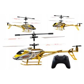    Daljinsko voden RC HELIKOPTER z daljincem, LED dron, zlate barve