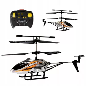   Helikopter na daljinsko vodenje RC, dron, srebrno oranžne barve