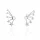 SREBRNI UHANI Ženski pr. 925 Dvodelne ušesne manšete v obliki zvezde