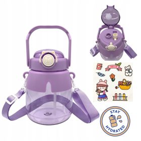 Bidon za šolo z ročajem, 1L, 1000 ml, za telovadnico