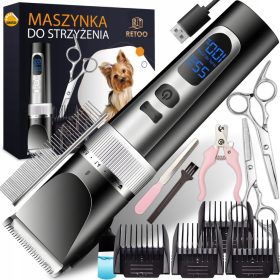 Brezžični profesionalni brivnik za živali Retoo 9 W