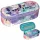 CoolPack Stitch šolska peresnica z oblazinjenim cevastim žepom Pastel 22×10×6 cm