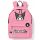 Roza šolski nahrbtnik Kuromi Hello Kitty Fan + Prilepka in obesek za ključe