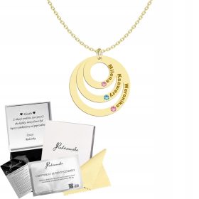    Zlata verižica za mamo, ime dojenčka, SREBRO 925, brezplačna gravura za materinski dan