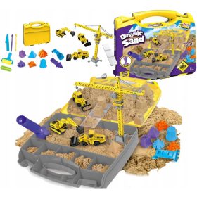   Gradbeni set Žerjav Kinetični pesek Gradbena vozila za otroke