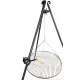  Garden Tripod Grill 185 cm nastavljiv kolut z rešetko iz nerjavečega jekla