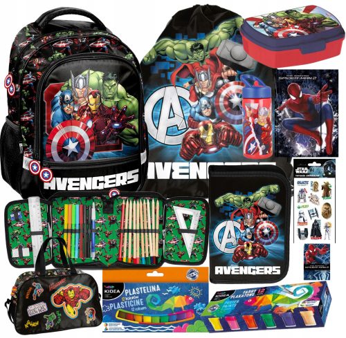 olski nahrbtnik Paso Avengers Deluxe z opremo za šolo in prosti čas