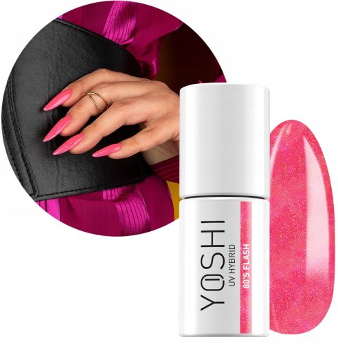 Yoshi Hybridni lak za nohte z učinkom reflektivnega bleska 015 80's Flash 6 ml