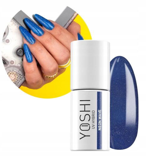 YOSHI NEONSKI HIBRIDNI LAK Z UČINKOM ODSEVNE BLISKICE 017 NEON WAVE 6 ml