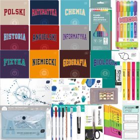   olski komplet XXL zvezkov 60 listov za učilnico 4. 5. 6. 7. razreda. Vključuje 5 dodatnih izdelkov za popolno pripravljenost na šolsko leto.

Interdruk Šolski komplet XXL je idealna rešitev za opremlj
