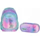 Pleten šolski nahrbtnik Head Kitty Ombre, večbarven, 20 l + peresnica