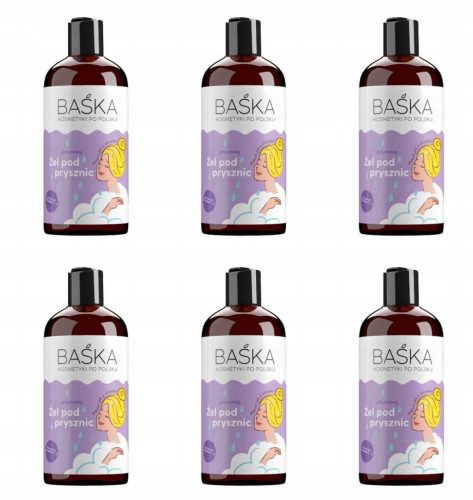 BAŚKA Žel za prhanje z izvlečkom robid in jagod, 500 ml
