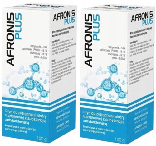 Afronis Plus2: Tekočina za vsakodnevno nego aknaste kože - 100g