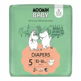 Moomin Baby Ekološke plenice Velikost 5 (10-16kg) 40 kosov