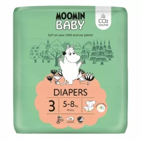 Moomin Baby Ekološke Plenice Velikost 3 (5-8 kg) 48 kosov