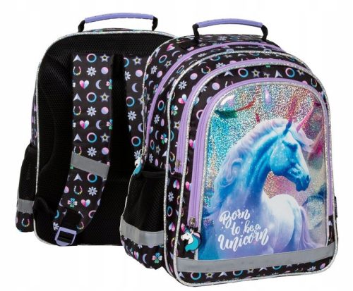 olski nahrbtnik Samorog s bleščicami Unicorn za deklice 1.-3.