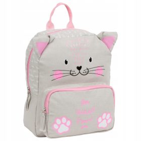 Sweet Cat Cotton Canvas Kindergarten Backpack