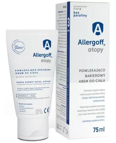 ALLERGOFF® ATOPY ZAŠČITNA KREMA ZA TELO 75 ML - POPOLNA NEGA ZA OBČUTLJIVO KOŽO