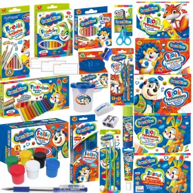   Šolski komplet BAMBINO XXL za 1.–3.
razred – barvice, barve, plastelin, kocke in šolski pripomočki