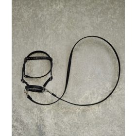 Povodec, brzda, uzde (uzda) Konjiček A3 ČRN z bleščicami