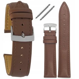 Smooth Leather Watch Strap for Tekla T-099.03 18 mm