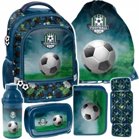   PASO ŠOLSKI NAHRBTNIK šolska torba NOGOMET razred 1-3 + 5 drugih izdelkov