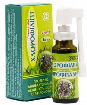 Eukaliptusov Spray Chlorofilipt - Naravno protibakterijsko sredstvo 15ml