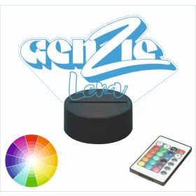   Ustvarjalna nočna svetilka za otroke | LED nočna lučka 3D gen z ie z IMENOM OTROKA | Osvežite otroško sobo s personalizirano nočno lučko! Ta visokokakovostna svetilka bo razsvetlila otrokov prostor po