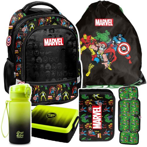 Plezalni nahrbtnik Marvel Avengers Paso, črn, za dečke 1-3 razred
