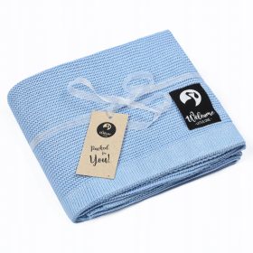 BAMBUSA OTROŠKA BOMBAŽNA ODEJA ZA OTROKE MODRA 80x100