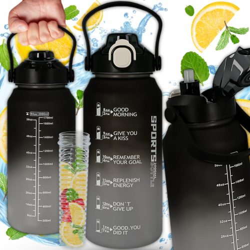 Kuketo Premium 2L Bidon za Vodo z Miarko in Sadnim Vložkom